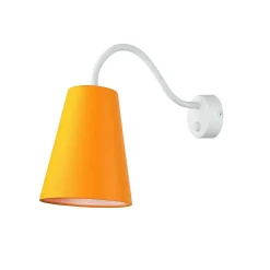 Wandleuchte Kinderzimmer Orange Metall 3flmg Ø13cm