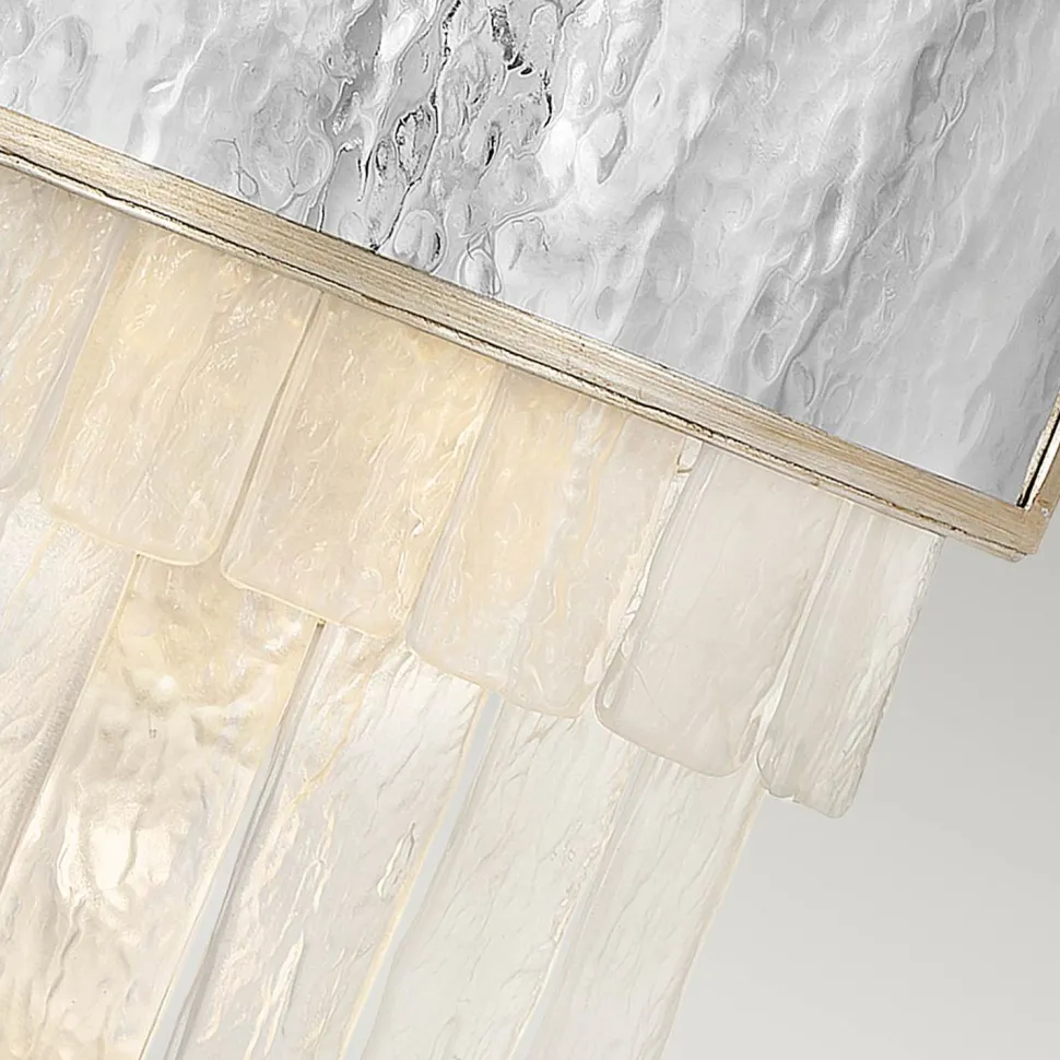 Wandleuchte klein B: 30,5 cm Edelstahl Kristall 2x E14 Up Down