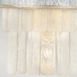 Wandleuchte klein B: 30,5 cm Edelstahl Kristall 2x E14 Up Down