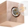 Wandleuchte LABERIA Holz Würfel B:10cm Modern kompakt