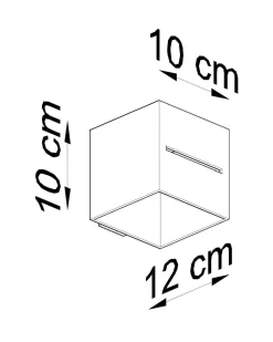 Wandleuchte LORUM in Schwarz
