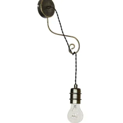 Wandleuchte MALVIN in Altmessing