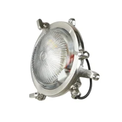 Wandleuchte Maritim G9 Ø 14 cm Messing Glas außen