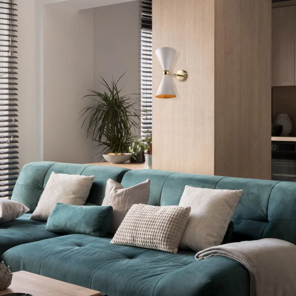 Wandleuchte Metall E14 Up Down 32 cm hoch Schwenkarm