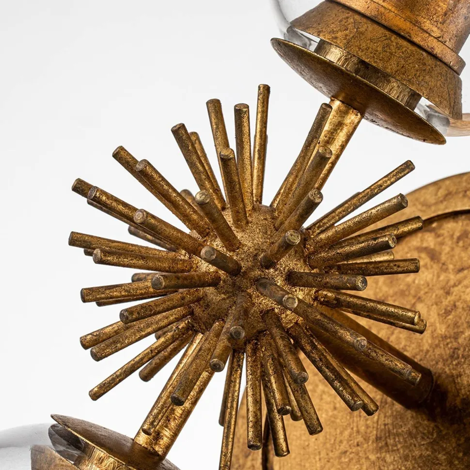 Wandleuchte Metall Glas E27 H: 55,9 cm Up Down Modern