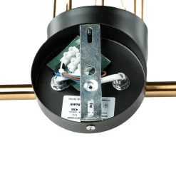 Wandleuchte Metall Loft Design in Schwarz Gold QUINN