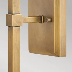 Wandleuchte Metall Stoff H: 45,6 cm Jugendstil E14