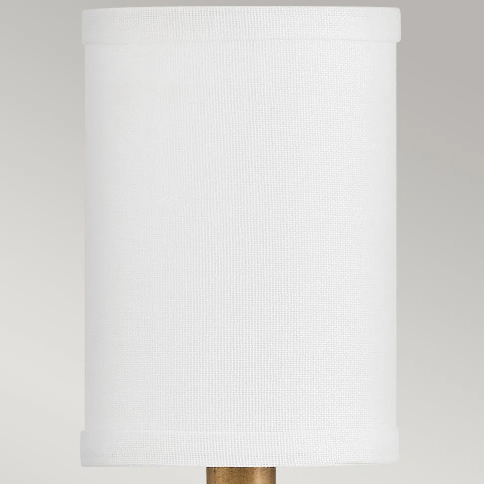 Wandleuchte Metall Stoff H: 45,6 cm Jugendstil E14