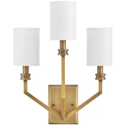 Wandleuchte Metall Stoff 48,3 cm hoch E14 3-flammig