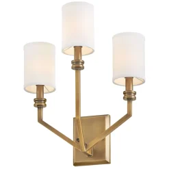 Wandleuchte Metall Stoff 48,3 cm hoch E14 3-flammig