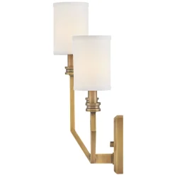 Wandleuchte Metall Stoff 48,3 cm hoch E14 3-flammig