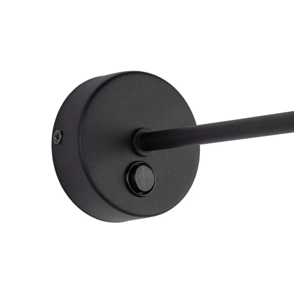 Wandleuchte mit Schalter Stoff Metall Weiß Schwarz E27 GREET