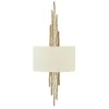 Wandleuchte PALINA Creme Gold B:30cm 2-flmg Lampe