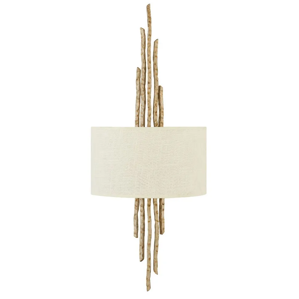 Wandleuchte PALINA Creme Gold B:30cm 2-flmg Lampe