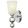 Wandleuchte ROMINA in Nickel B:14cm Vintage Lampe
