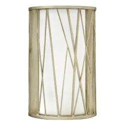 Wandleuchte RYAN Blattsilber B:23cm Design Lampe