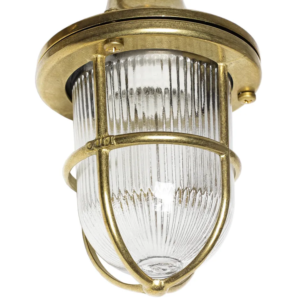 Wandleuchte SANTORIN aus Echt Messing für Außen