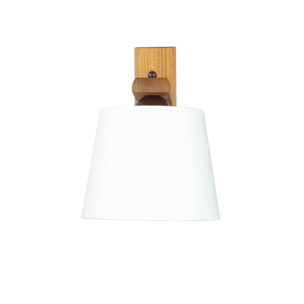 Wandleuchte Schirm Holz wohnlich BEVERELY Lampe