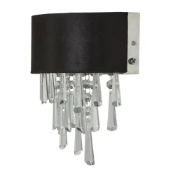 Wandleuchte Schwarz mit Schalter B: 23,5 cm Up Down