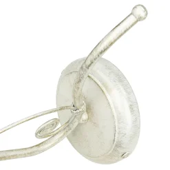 Wandleuchte Shabby Jugendstil Metall Lampe Glas