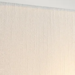 Wandleuchte Stoff Schirm Up Down Creme Chrom eckig