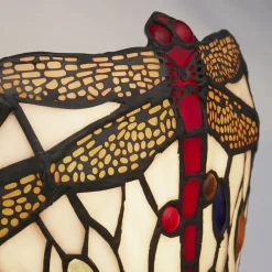 Wandleuchte Tiffany Stil Buntglas Metall B: 30,5 cm E14