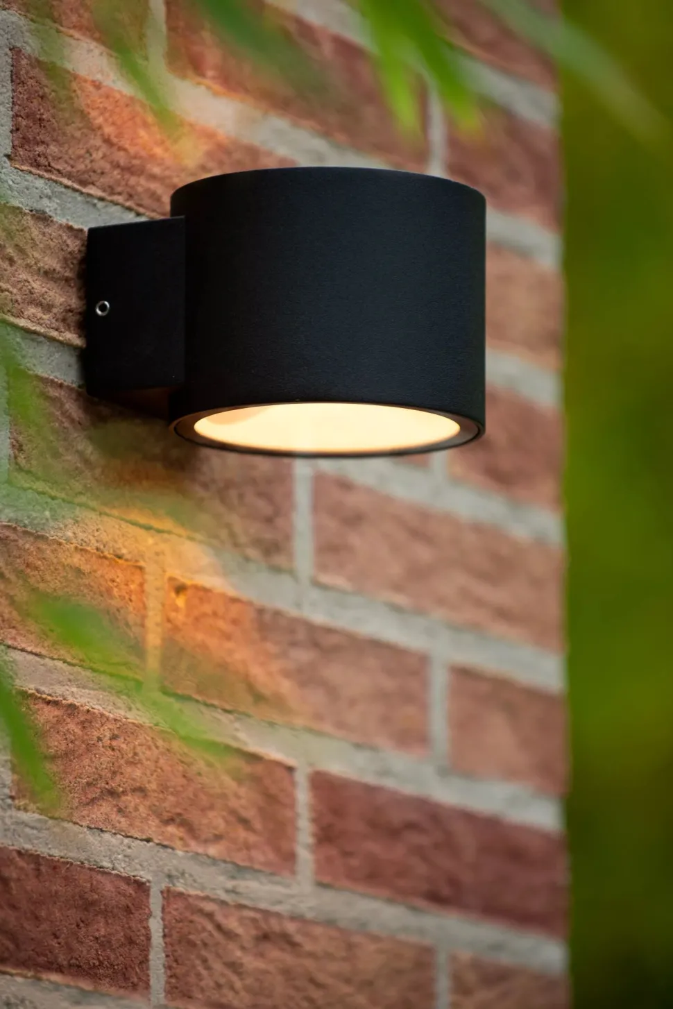 Wandleuchte Up Down Aluminium Schwarz IP54 G9 Balkon