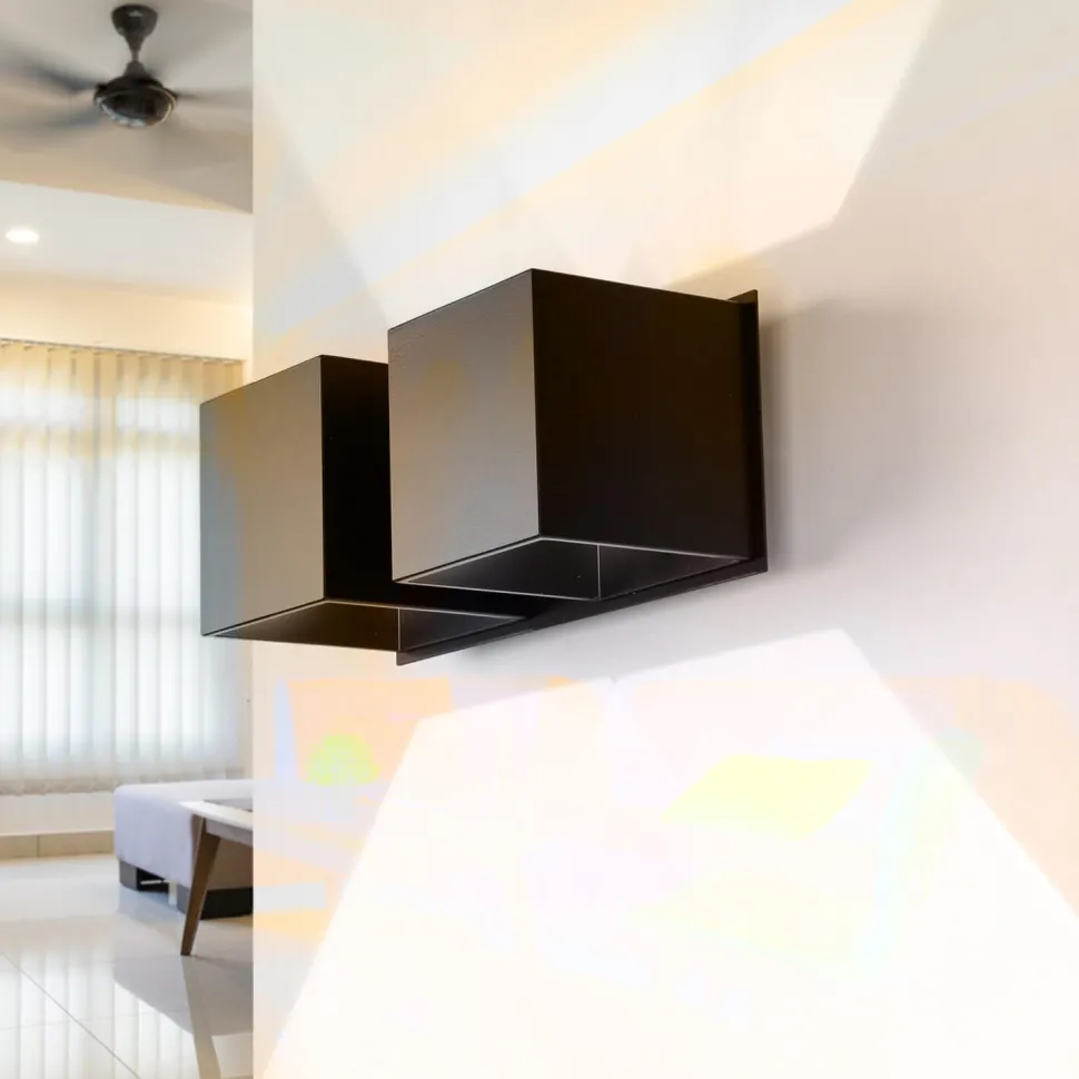 Wandleuchte Up Down B:26cm 2xG9 Schwarz Metall