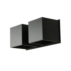 Wandleuchte Up Down B:26cm 2xG9 Schwarz Metall