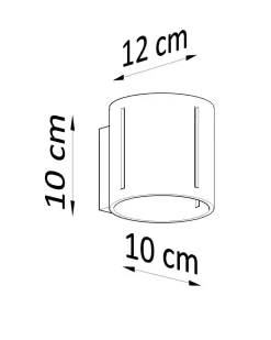 Wandleuchte Up Down Metall Weiß H: 10 cm klein G9 indirekt