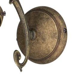 Wandleuchte Weiß Glasschirm Vintage Ricciolo