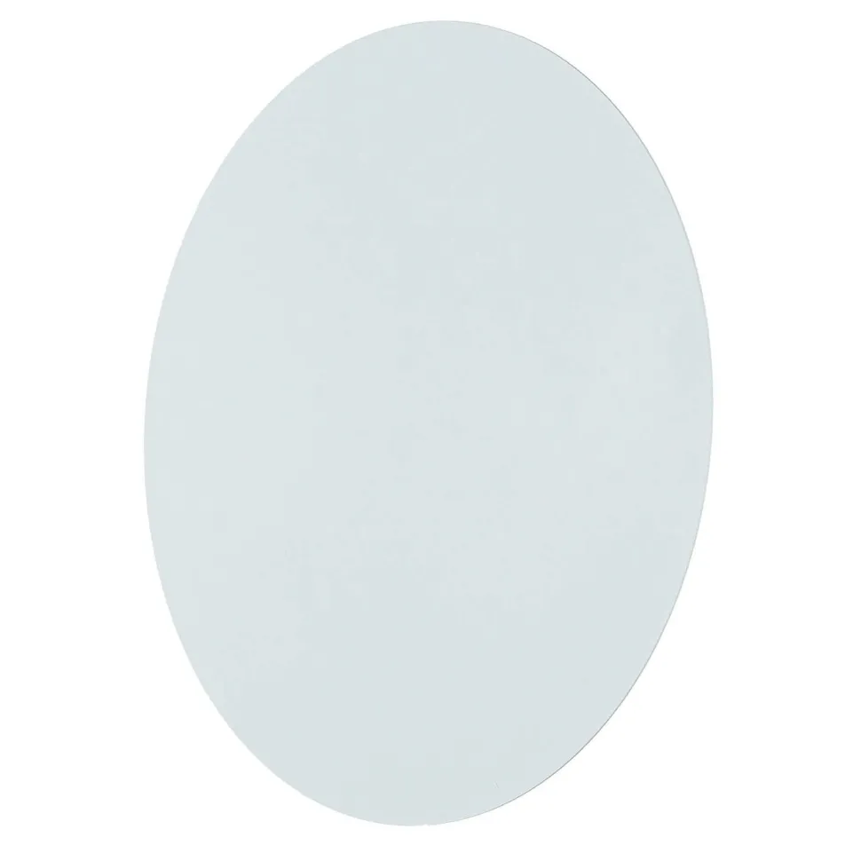 Wandleuchte Weiß Metall Ø 40 cm rund flach Modern