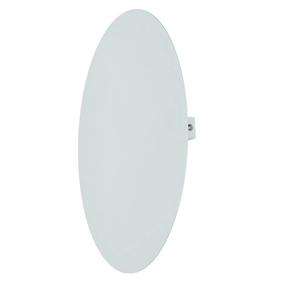 Wandleuchte Weiß Metall Ø 40 cm rund flach Modern