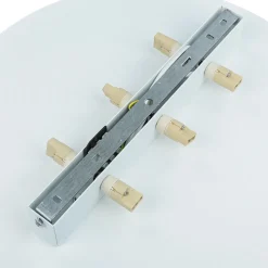 Wandleuchte Weiß Metall Ø 40 cm rund flach Modern