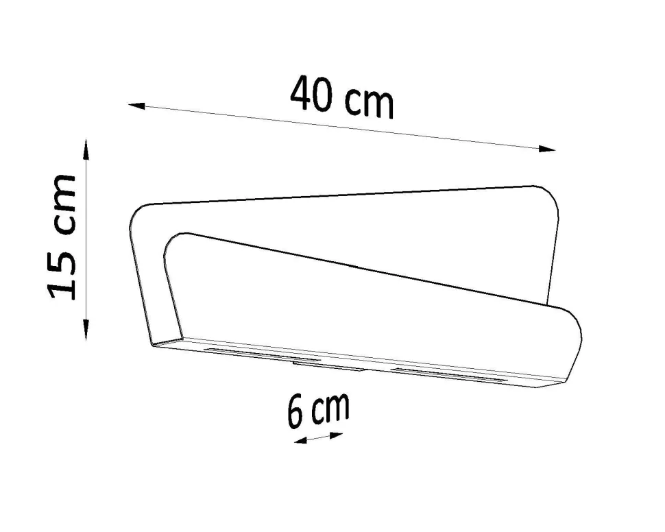 Wandleuchte Weiß Metall 40 cm Modern indirekt DALIM