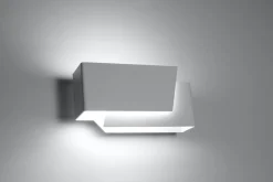 Wandleuchte Weiß Metall L:20cm Modern G9 ATILIA