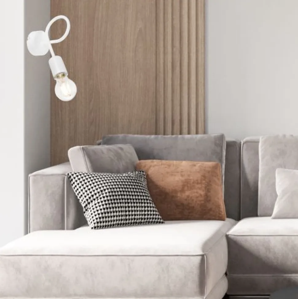 Wandleuchte Weiß Modern Metall Lampe