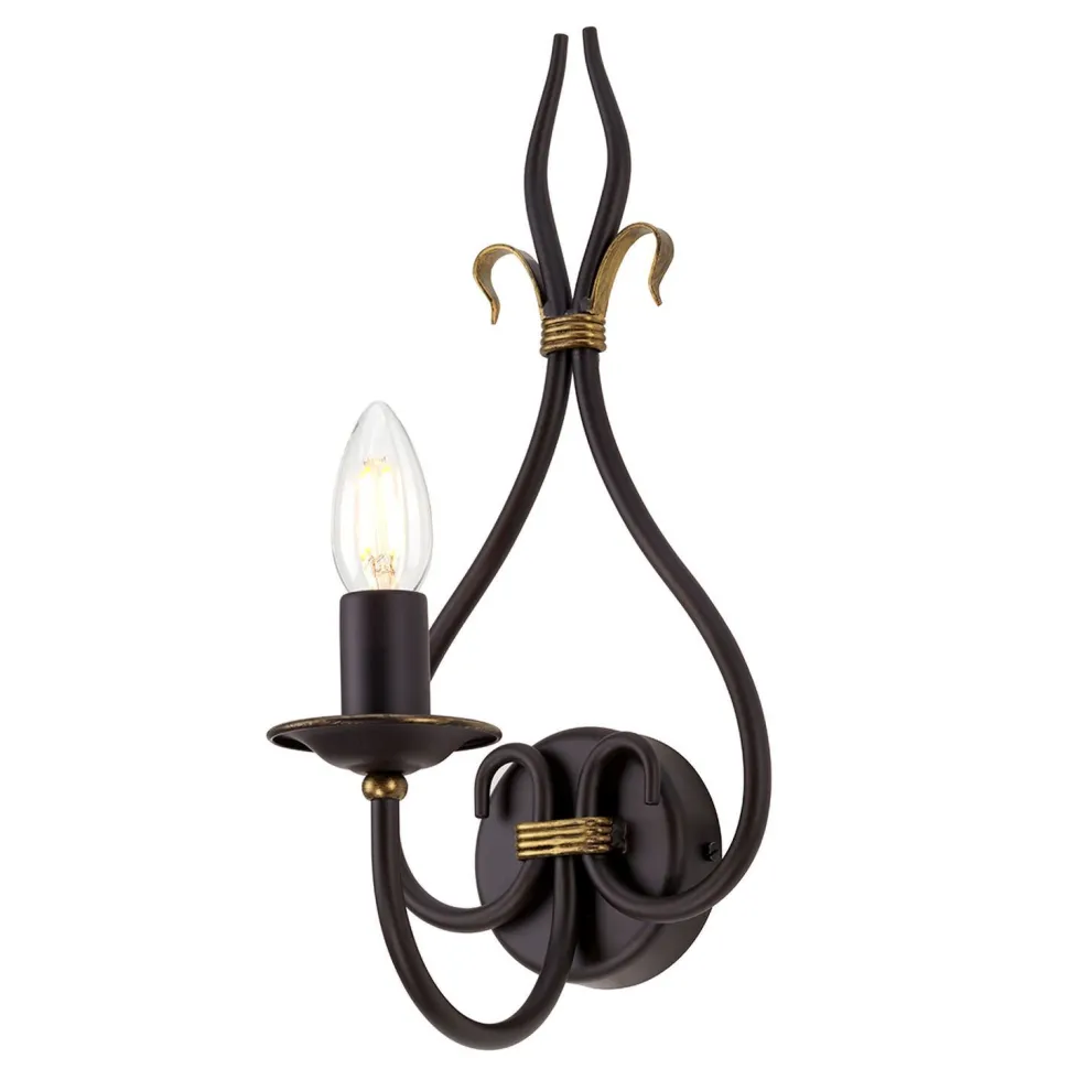 Wandleuchter CANDELA 15 Rostbraun B:17cm Lampe