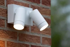 Wandspot Bewegungsmelder flexibel Weiß GU10 B:18 cm