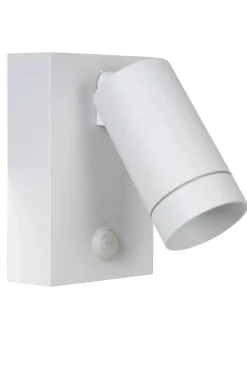 Wandspot Bewegungsmelder flexibel Weiß GU10 H:15 cm