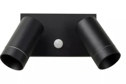 Wandspot Bewegungsmelder flexibel Schwarz GU10 B:18 cm