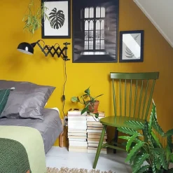 Wandspot Metall Schwarz T:56 cm mit Stecker flexibel