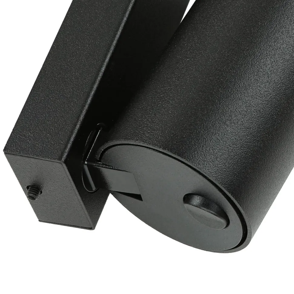 Wandspot mit Schalter Kabel Schwarz Gold GU10