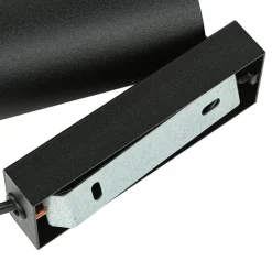 Wandspot mit Schalter Kabel Schwarz Gold GU10