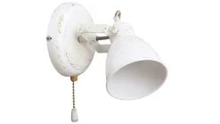 Wandspot mit Schalter Shabby Chic E14 flexibel