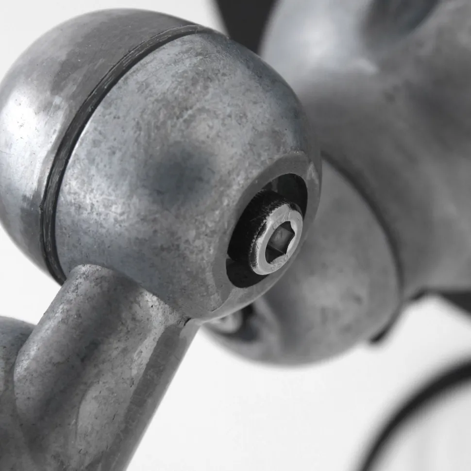 Wandspot mit Stecker in Schwarz Silber T:29 cm flexibel