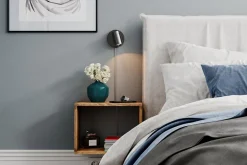 Wandspot mit Stecker Schalter B: 11 cm klein Schwarz GU10