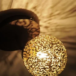 Wandstrahler mit Schalter Rostbraun Gold G9 verstellbar