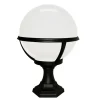 Wegbeleuchtung Schwarz Weiß Kugel Schirm H:42cm