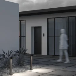 Wegeleuchte Aluminium Glas LED IP54 65 cm Graphit URSA